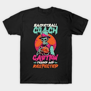 Halloween Coach Shirt | Basketball Coach Feared Respected T-Shirt